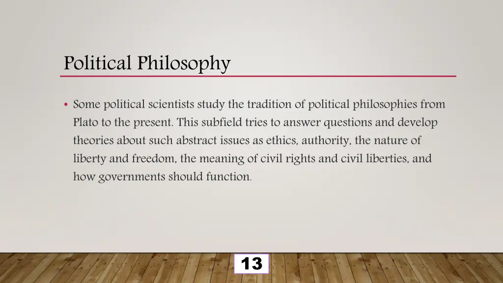 political philosophy 1