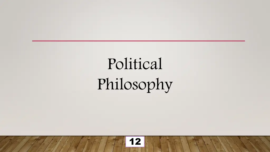 political philosophy