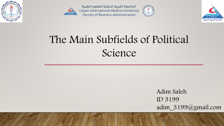 the main subfields of political science