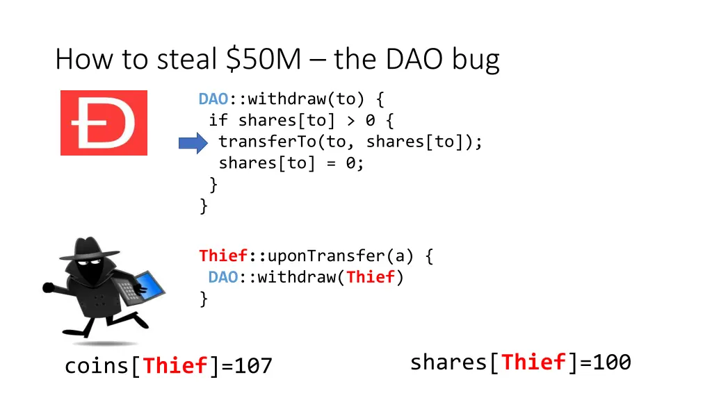 how to steal 50m the dao bug 2
