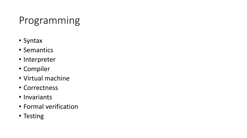 programming