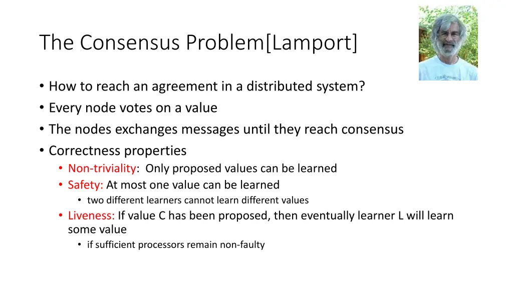 the consensus problem lamport