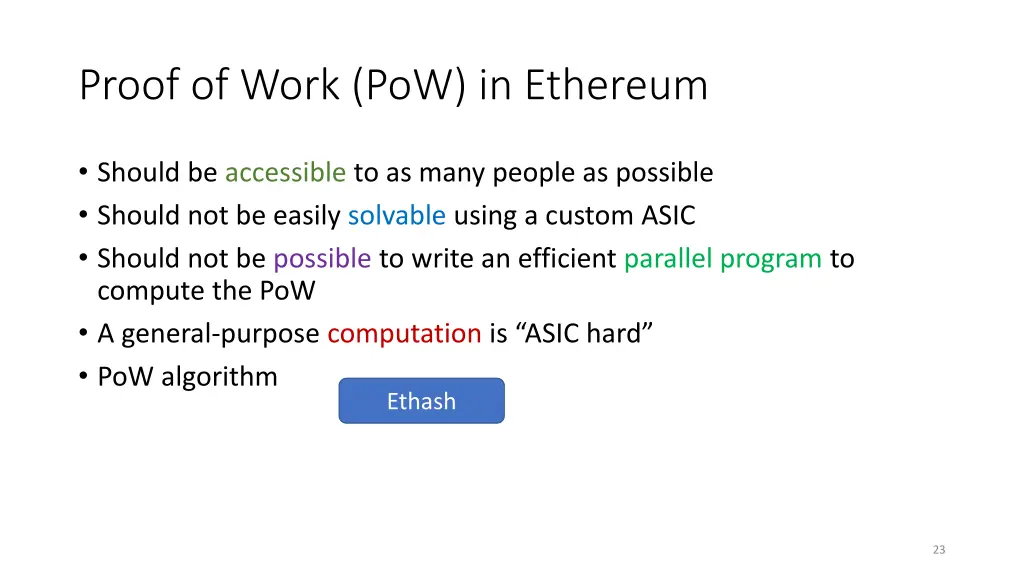 proof of work pow in ethereum