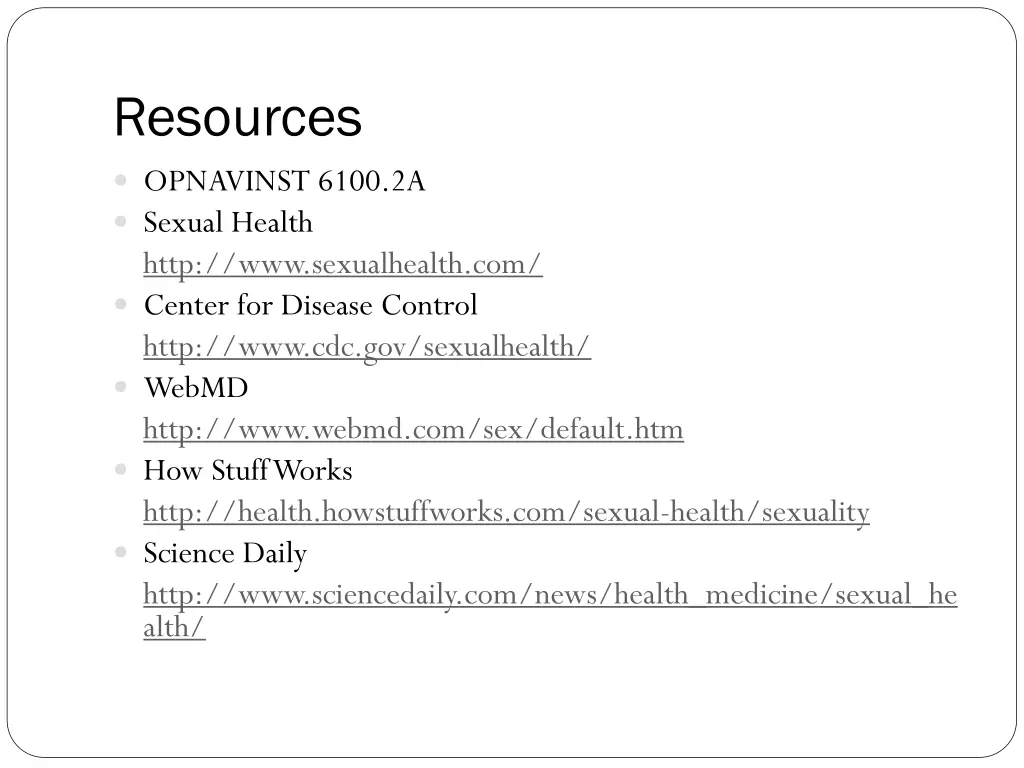 resources