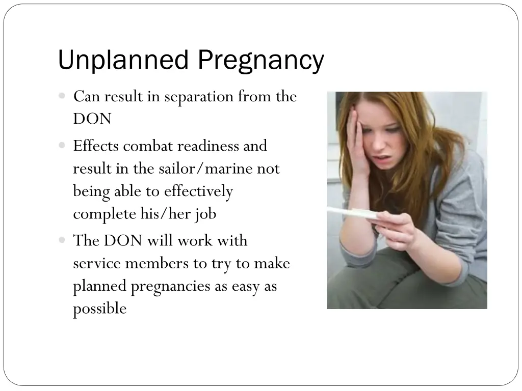 unplanned pregnancy