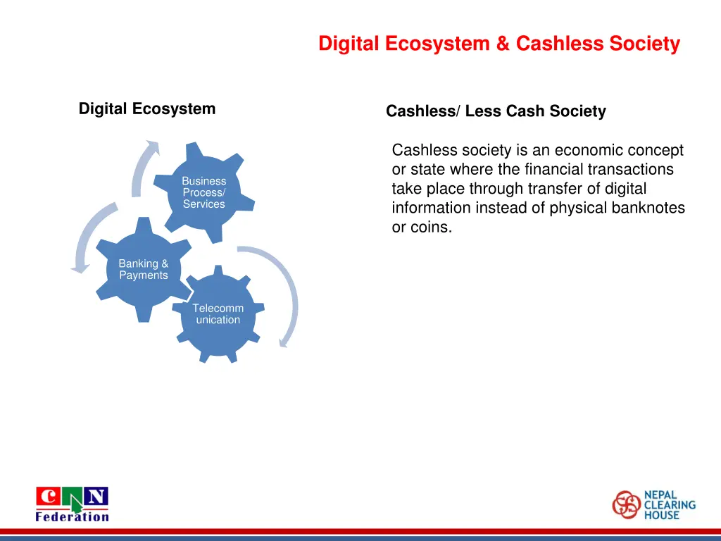 digital ecosystem cashless society