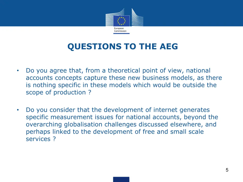 questions to the aeg 1