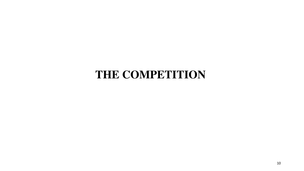 the competition