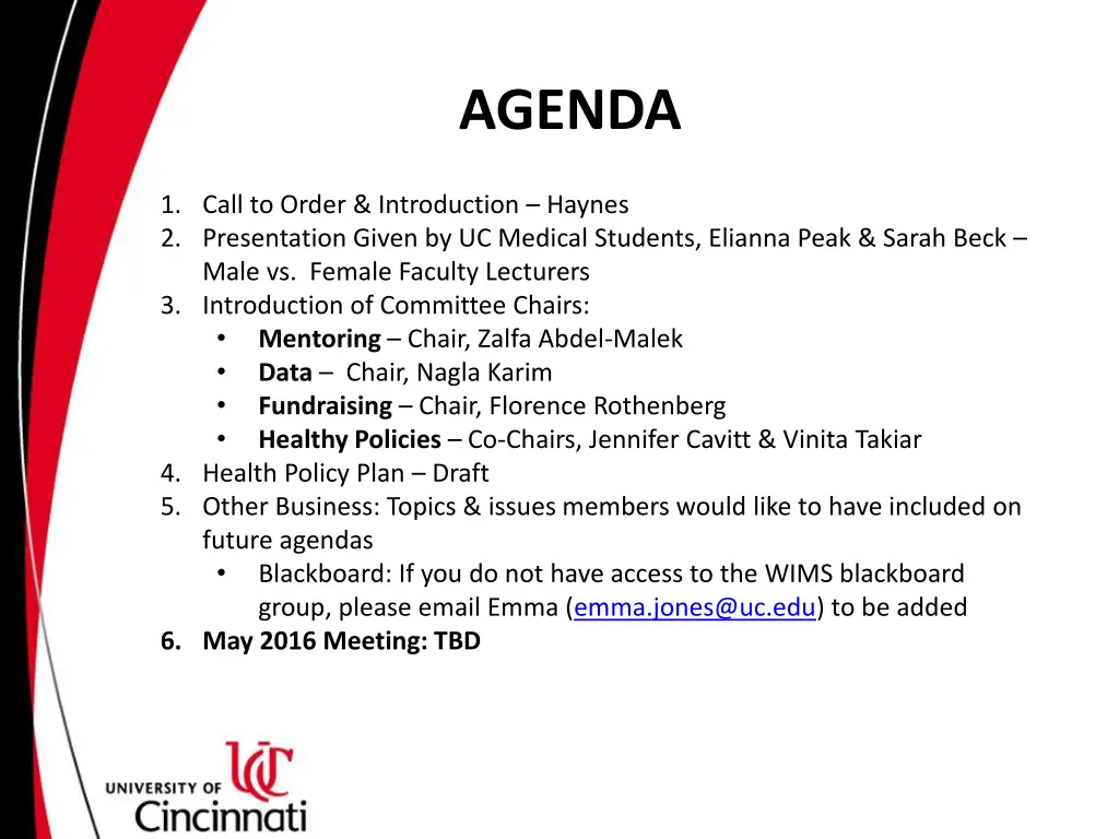agenda