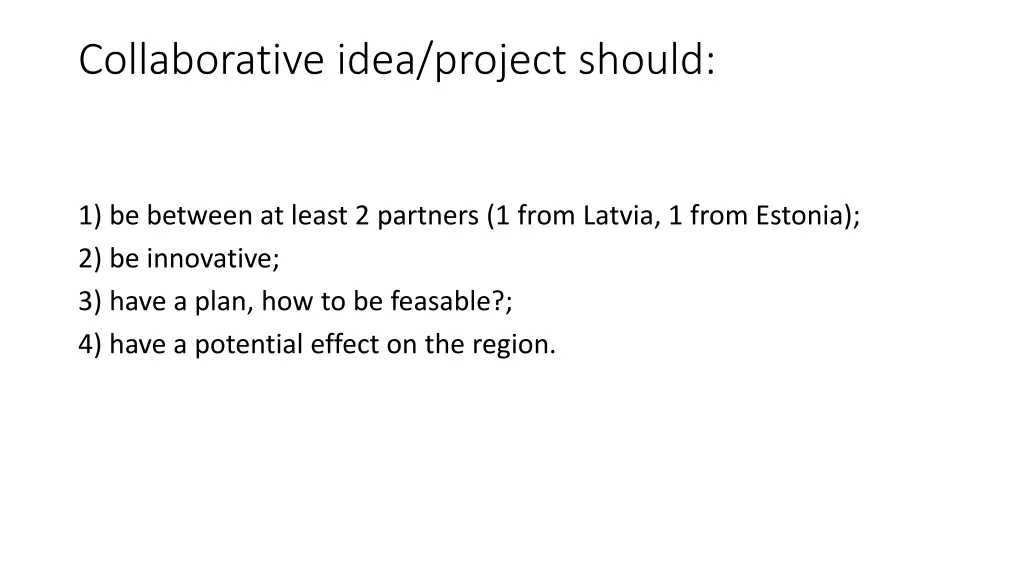 collaborative idea project should