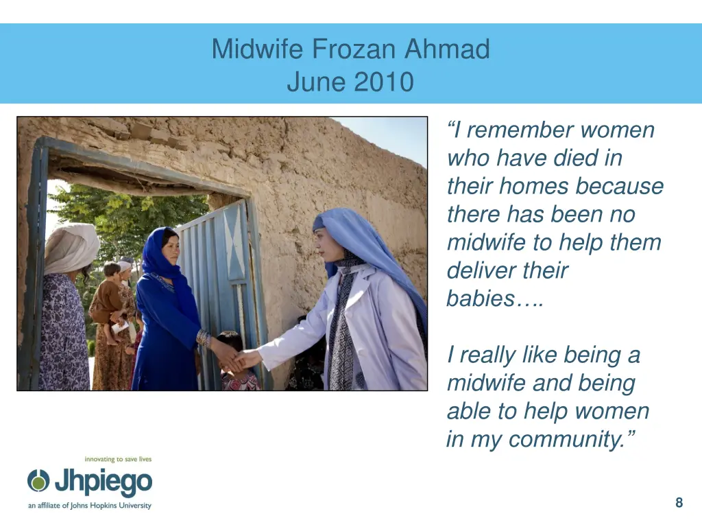 midwife frozan ahmad june 2010