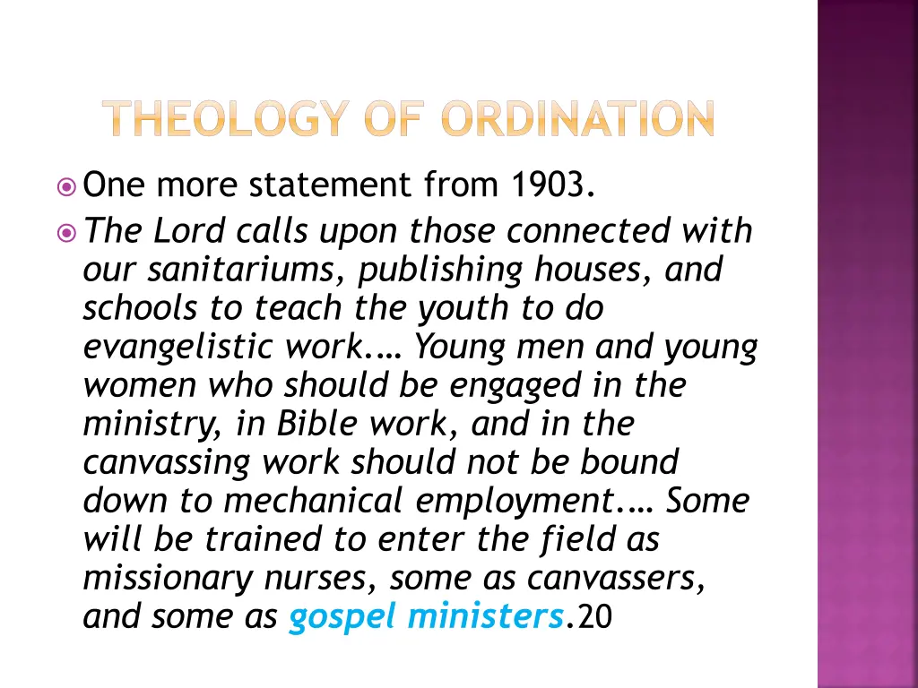 theology of ordination 23