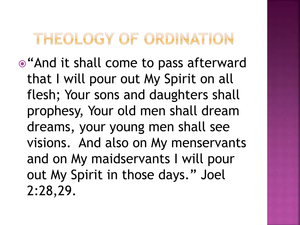 theology of ordination