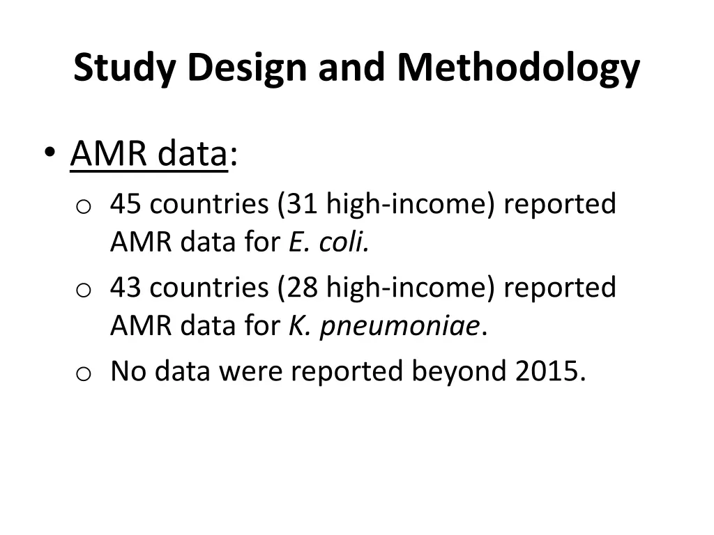 study design and methodology 2