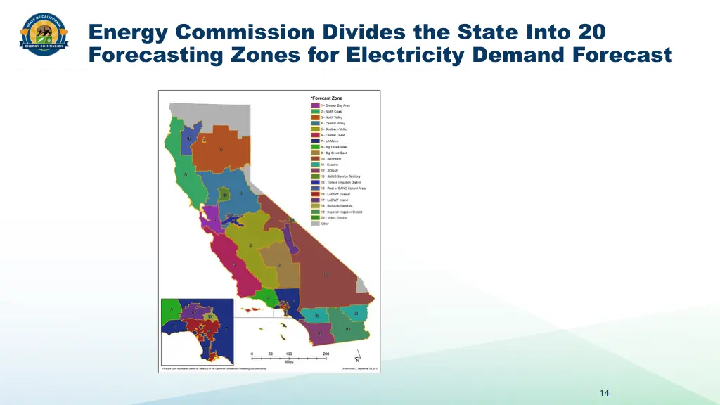 energy commission divides the state into