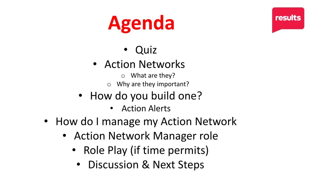 agenda