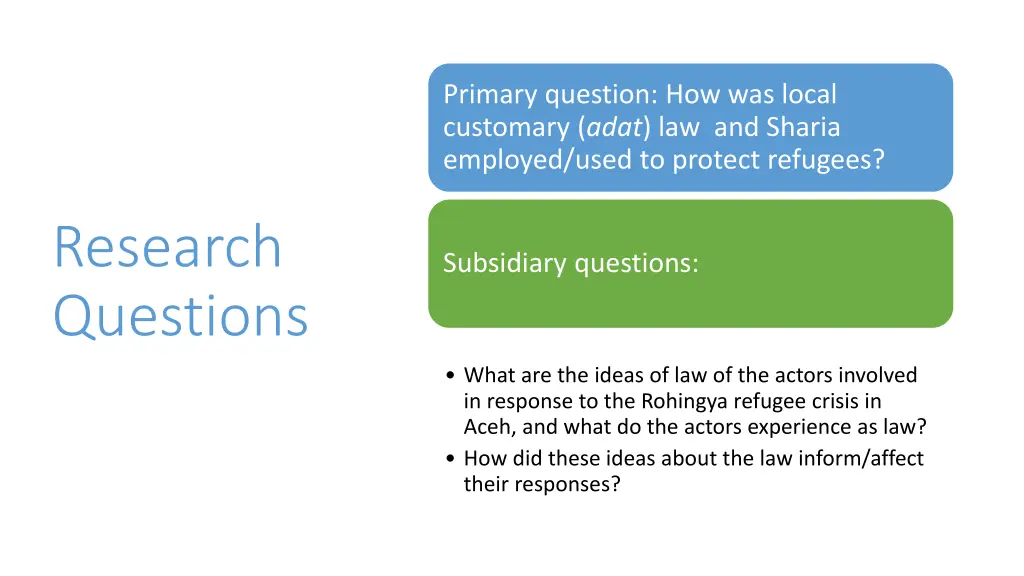 primary question how was local customary adat