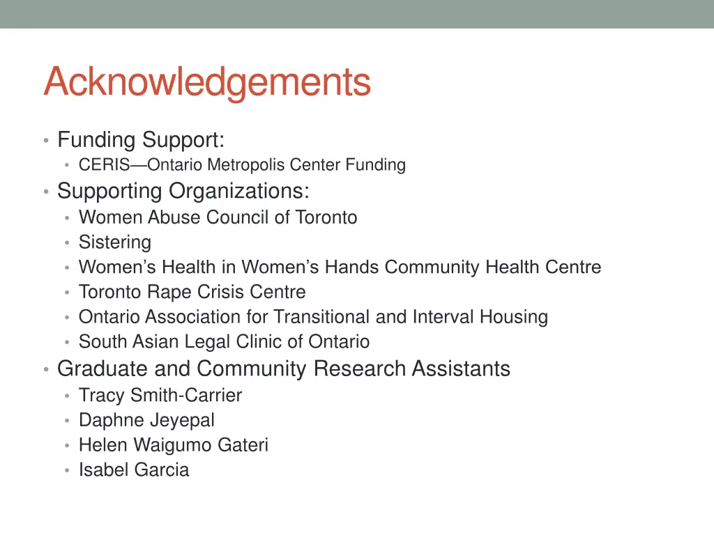 acknowledgements
