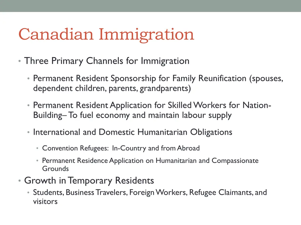 canadian immigration