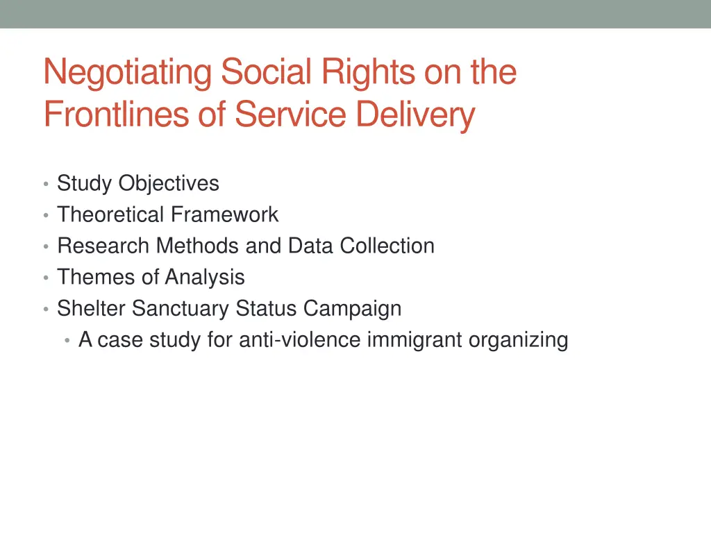 negotiating social rights on the frontlines