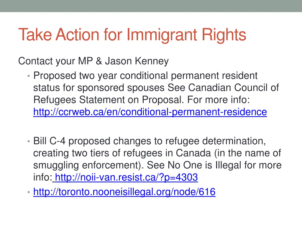 take action for immigrant rights