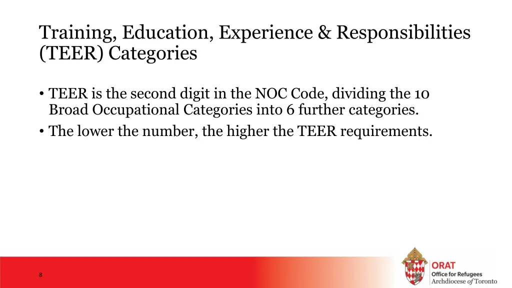 training education experience responsibilities