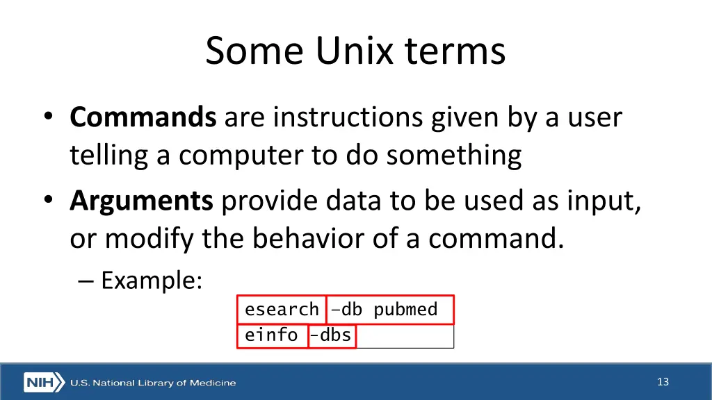 some unix terms