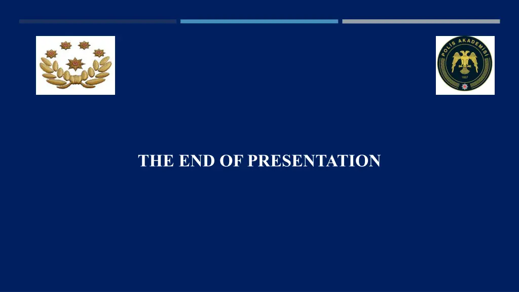 the end of presentation
