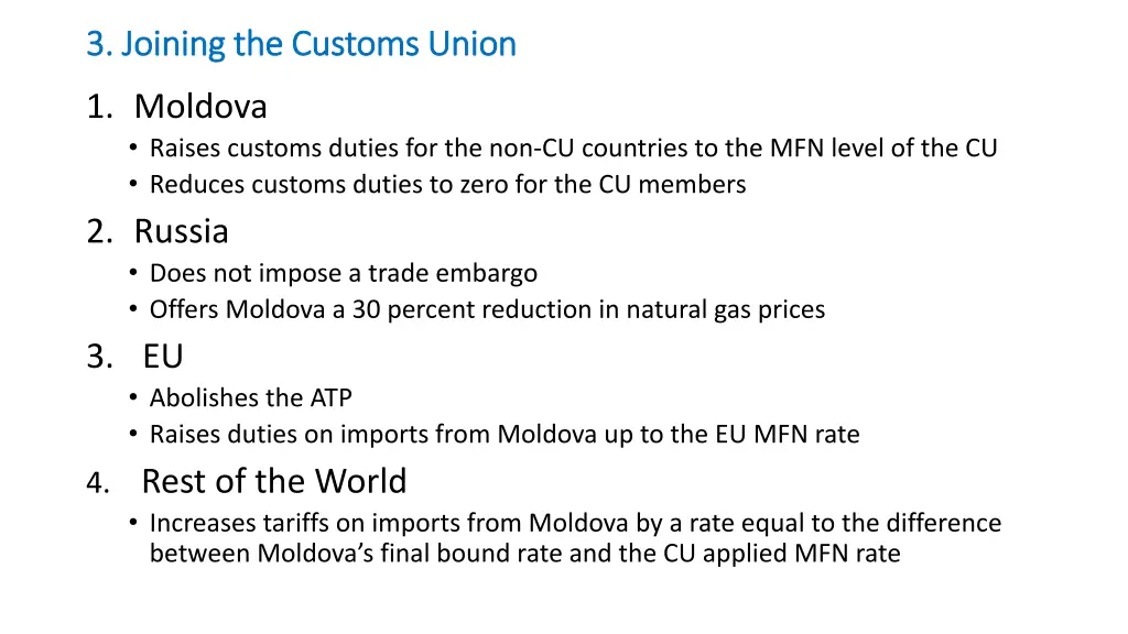3 joining the customs union 3 joining the customs