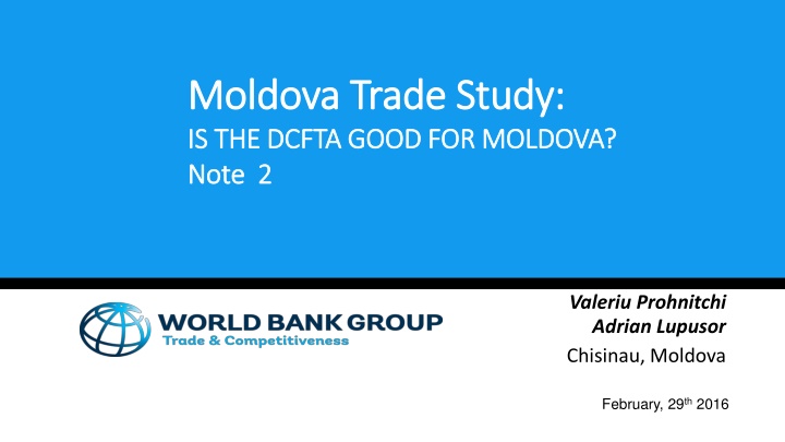 moldova trade study moldova trade study