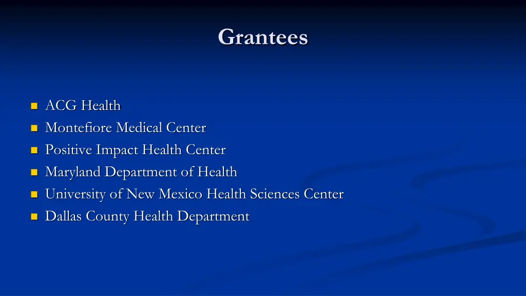 grantees