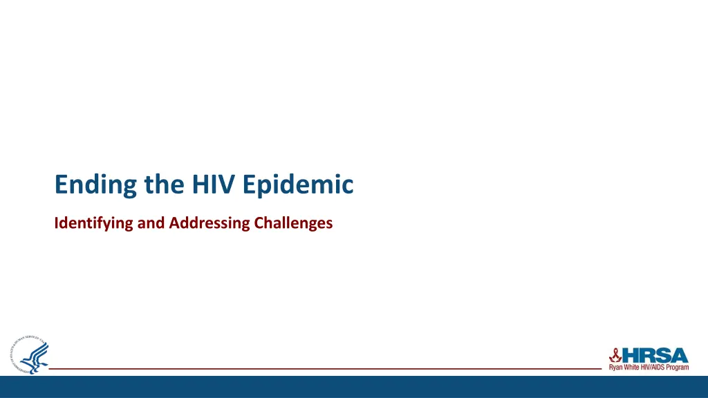 ending the hiv epidemic