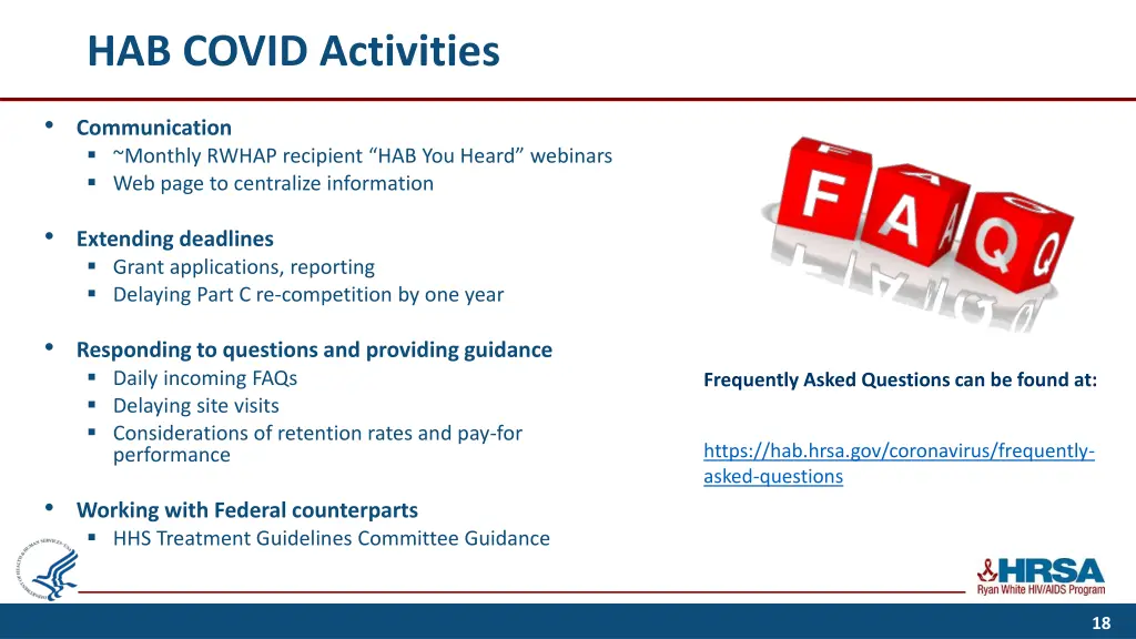 hab covid activities