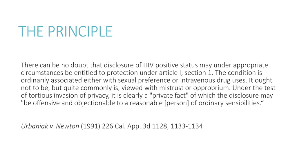 the principle