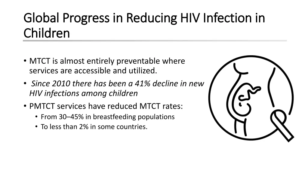global progress in reducing hiv infection