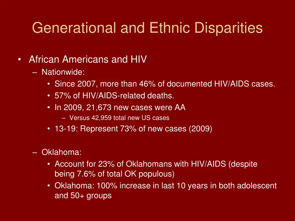 generational and ethnic disparities 1