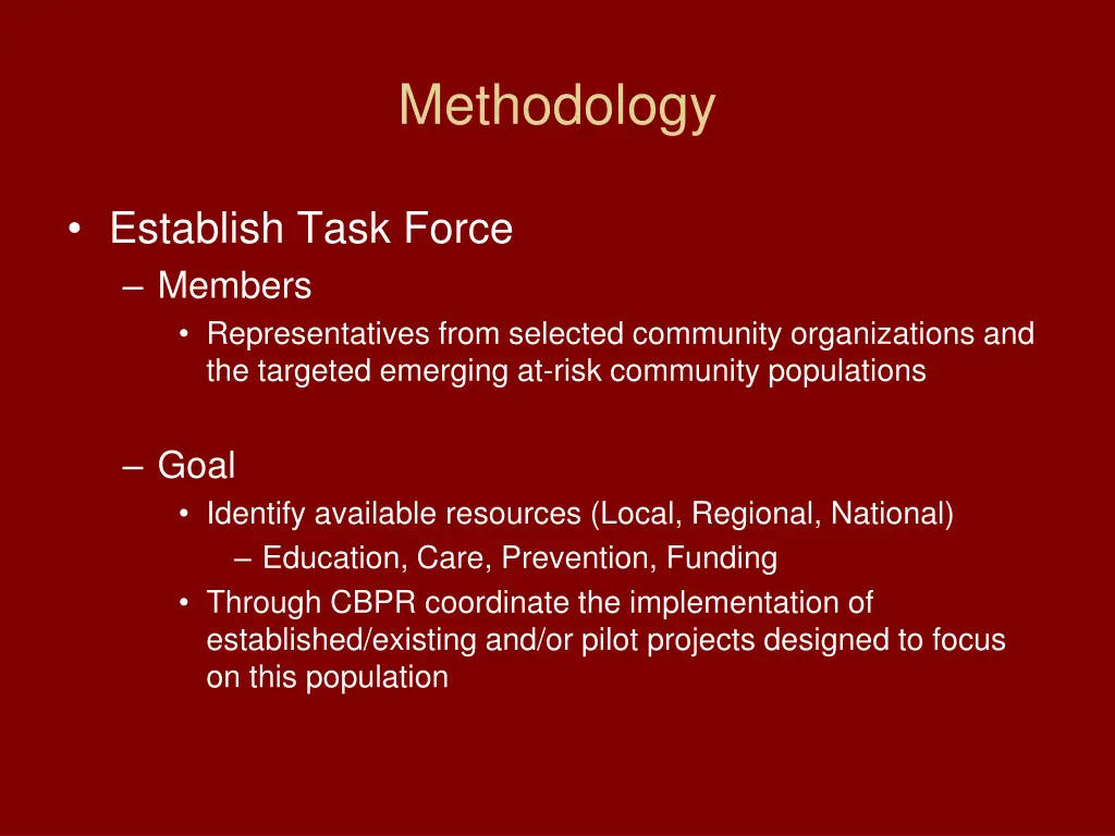 methodology