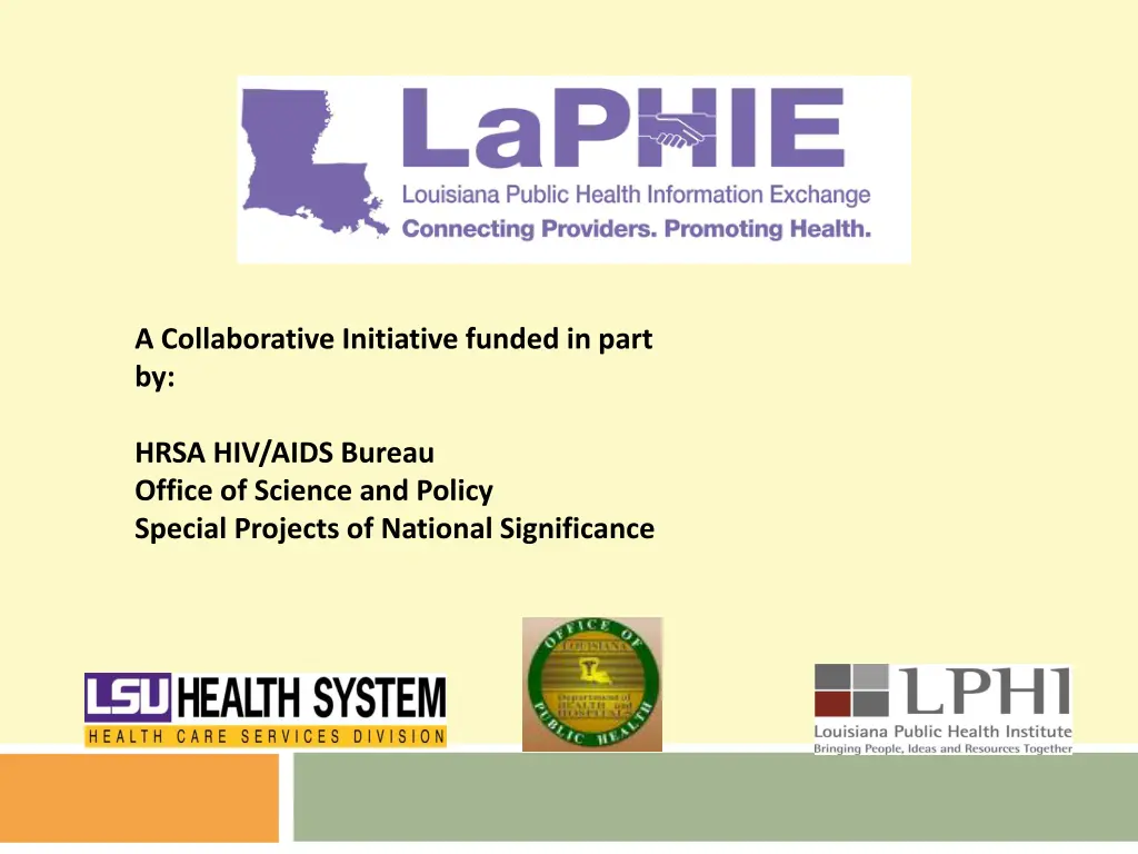 a collaborative initiative funded in part by