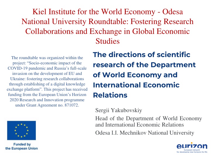 kiel institute for the world economy odesa