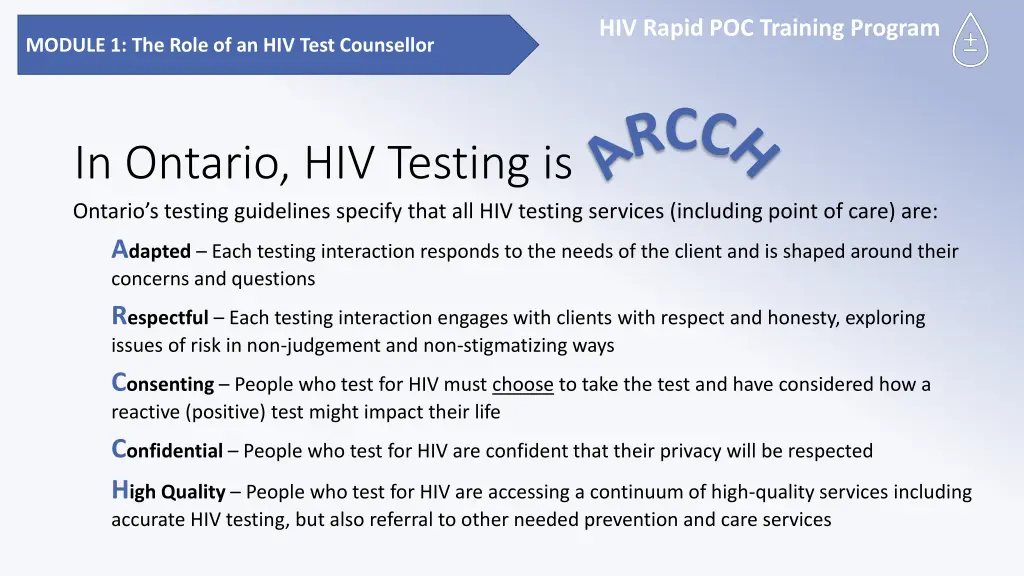 hiv rapid poc training program 2