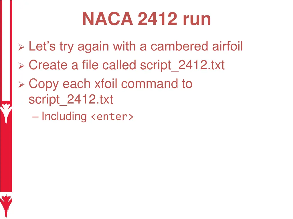naca 2412 run