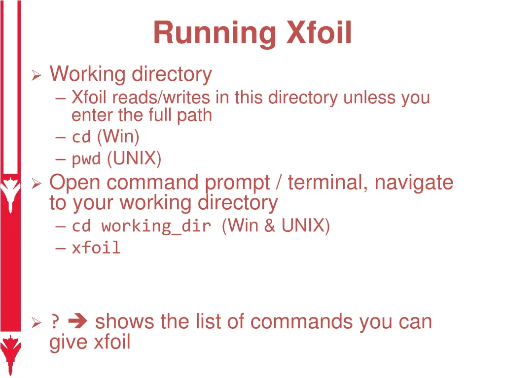 running xfoil