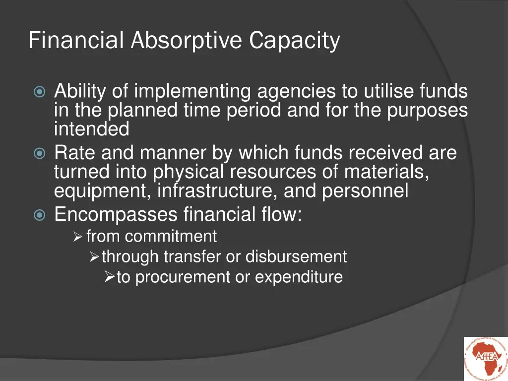 financial absorptive capacity