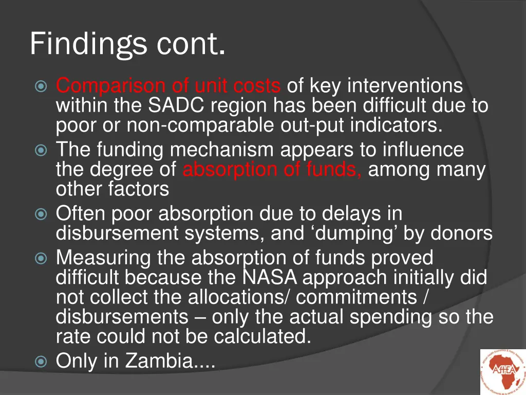 findings cont 1