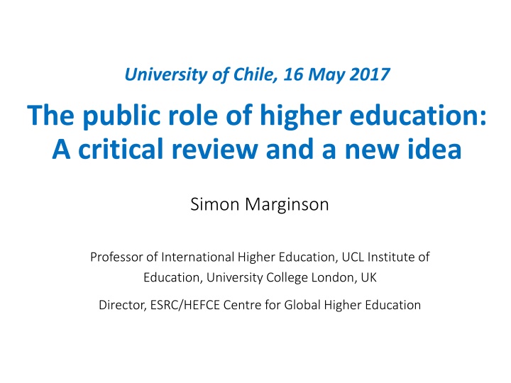 university of chile 16 may 2017