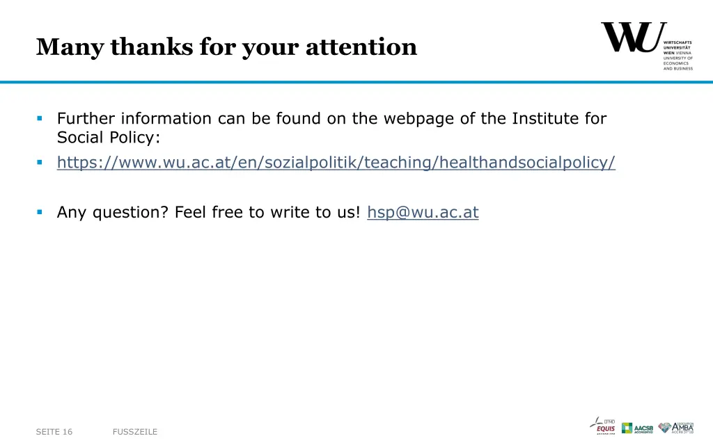 many thanks for your attention