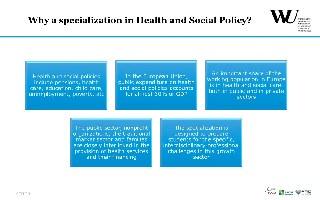 why a specialization in health and social policy