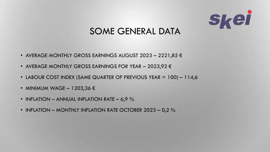 some general data