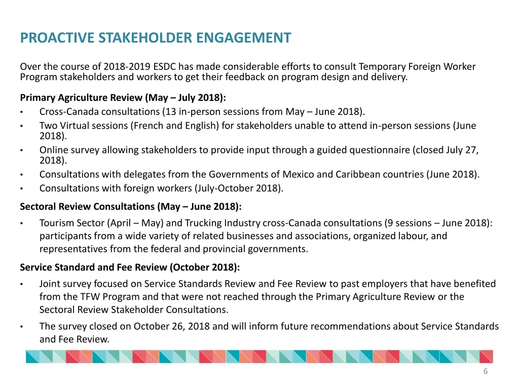 proactive stakeholder engagement