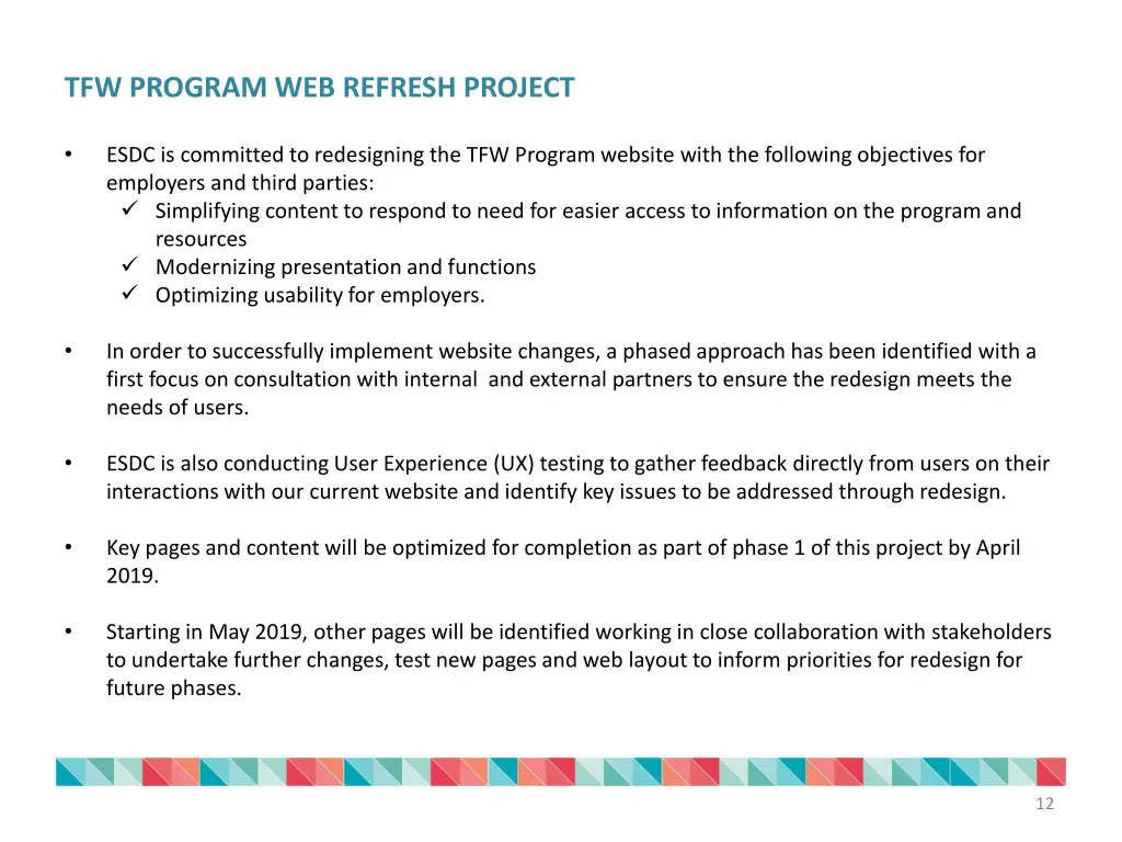 tfw program web refresh project